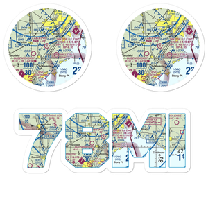 Carls Airport (78MI) VFR Sectional Sticker Pack