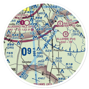 Heinsohn's Airfield (78LA) VFR Sectional Sticker (20 mile)