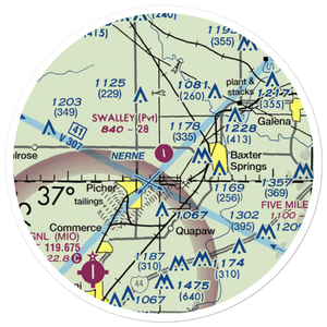 Walter A Swalley Airpark (78KS) VFR Sectional Sticker (20 mile)