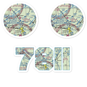Fox Station Airport (78II) VFR Sectional Sticker Pack