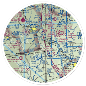 C&R Farm Airport (78GA) VFR Sectional Sticker (30 mile)