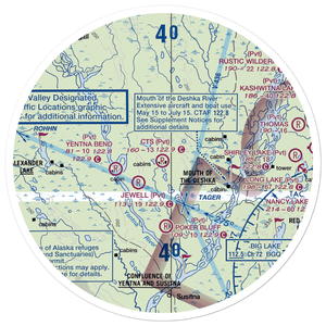 C.T.S. Airport (78AK) VFR Sectional Sticker (30 mile)