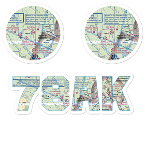 C.T.S. Airport (78AK) VFR Sectional Sticker Pack