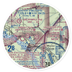 Lakewood Airport (78AA) VFR Sectional Sticker (20 mile)