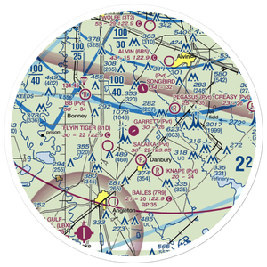 Garrett Ranch Airport (77XS) VFR Sectional Sticker (30 mile)