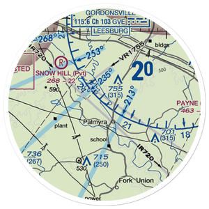 Camp Friendship Airfield (77VA) VFR Sectional Sticker (20 mile)