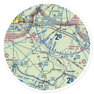 Camp Friendship Airfield (77VA) VFR Sectional Sticker (30 mile)
