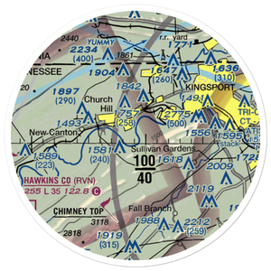 Darnell's Field (77TN) VFR Sectional Sticker (20 mile)