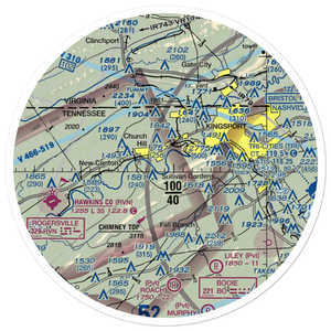 Darnell's Field (77TN) VFR Sectional Sticker (30 mile)