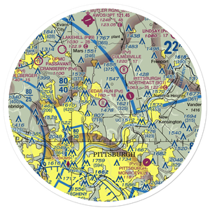 Nardo Airport (77PA) VFR Sectional Sticker (30 mile)