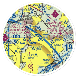 Collins-Flege Airpark (77OH) VFR Sectional Sticker (20 mile)