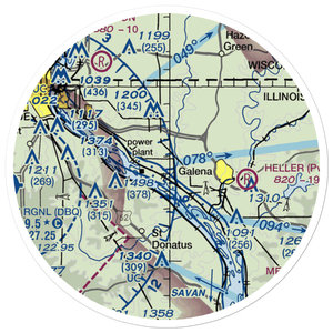 Briggs Brothers Airfield (77LL) VFR Sectional Sticker (20 mile)