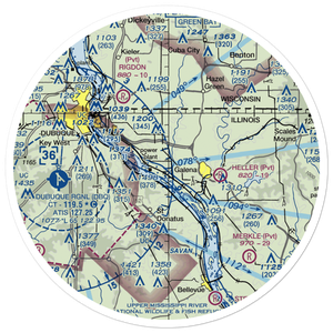 Briggs Brothers Airfield (77LL) VFR Sectional Sticker (30 mile)