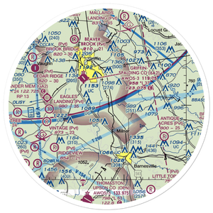 Toland Airport (77GA) VFR Sectional Sticker (30 mile)