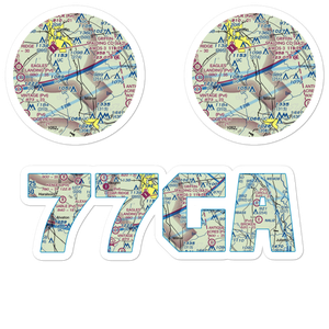 Toland Airport (77GA) VFR Sectional Sticker Pack