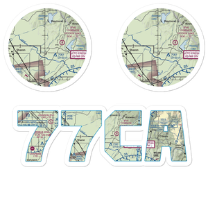 Daulton Airport (77CA) VFR Sectional Sticker Pack