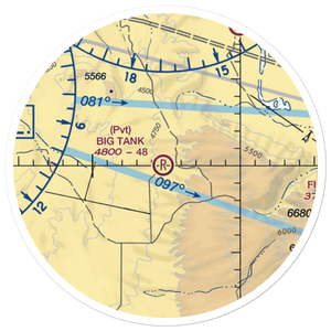 Big Tank Ranch Airport (76TE) VFR Sectional Sticker (20 mile)