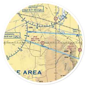 Big Tank Ranch Airport (76TE) VFR Sectional Sticker (30 mile)