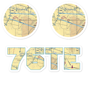Big Tank Ranch Airport (76TE) VFR Sectional Sticker Pack