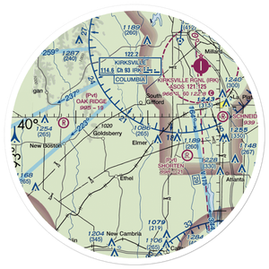 Walnut Creek Airport (76MO) VFR Sectional Sticker (30 mile)