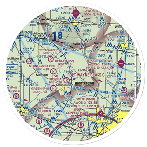 Ries Airport (76II) VFR Sectional Sticker (30 mile)
