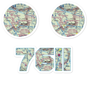 Ries Airport (76II) VFR Sectional Sticker Pack