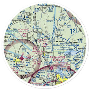 Peavy Farms Airport (76FD) VFR Sectional Sticker (30 mile)