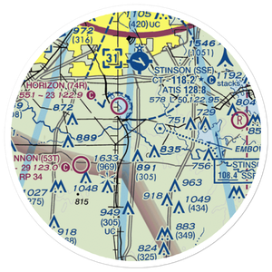 Triple R Airport (75XS) VFR Sectional Sticker (20 mile)