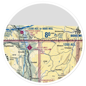 Dickson Field (75WT) VFR Sectional Sticker (30 mile)