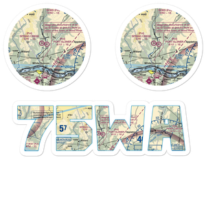 Port Elsner Airport (75WA) VFR Sectional Sticker Pack