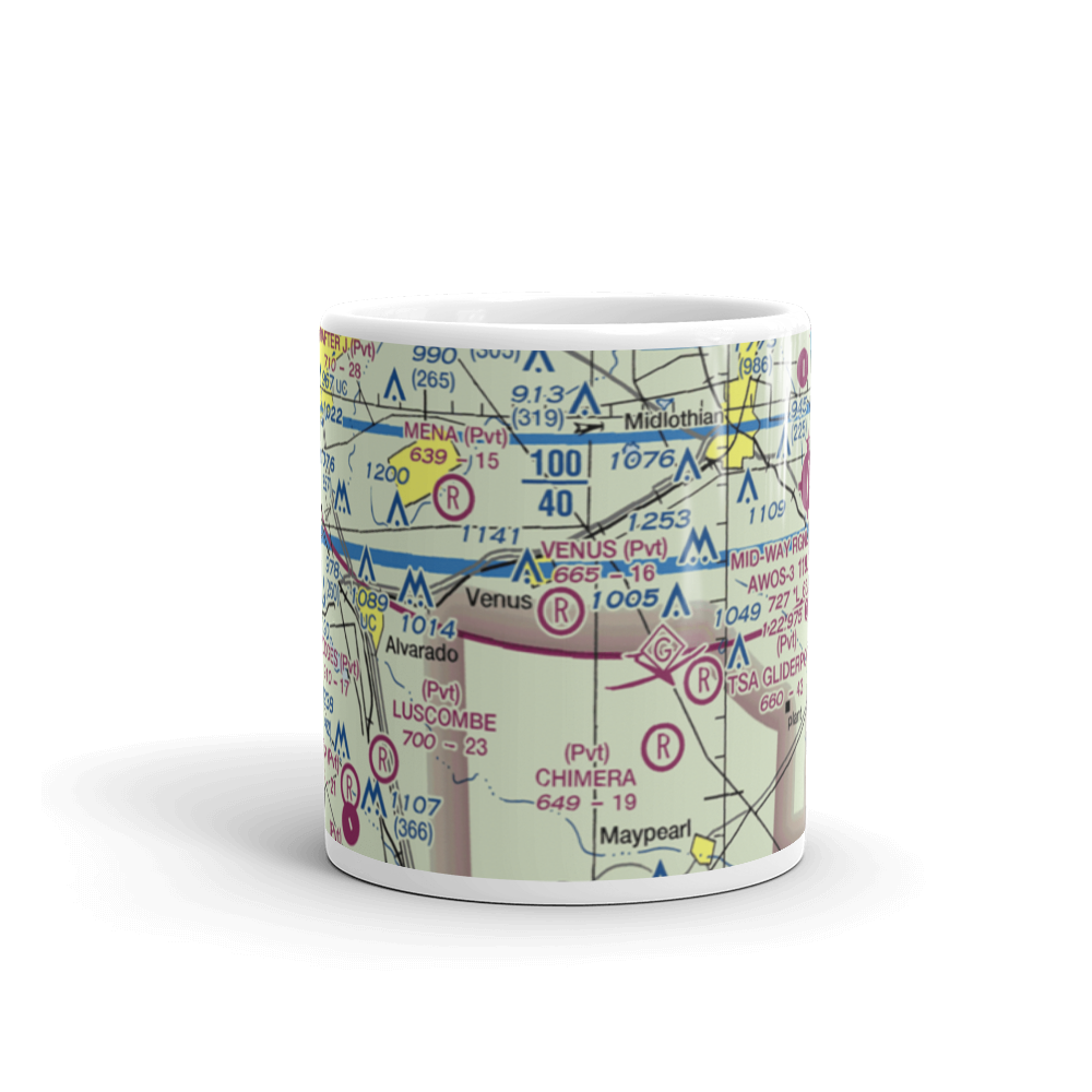 Venus Airport (75TS) VFR Sectional  Mug 