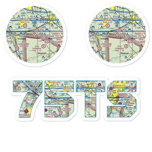 Venus Airport (75TS) VFR Sectional Sticker Pack