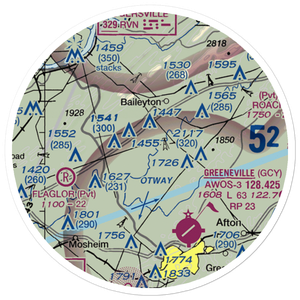 Srigley Field Airstrip (75TN) VFR Sectional Sticker (20 mile)