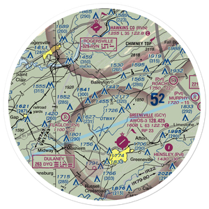 Srigley Field Airstrip (75TN) VFR Sectional Sticker (30 mile)