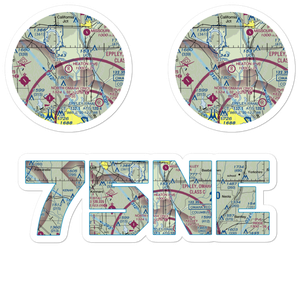 Heaton Airport (75NE) VFR Sectional Sticker Pack