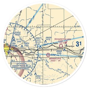 Jurgens Airstrip (75ND) VFR Sectional Sticker (30 mile)