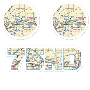 Jurgens Airstrip (75ND) VFR Sectional Sticker Pack