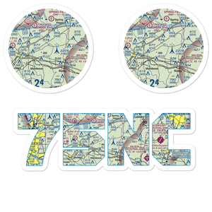 Jw Stone Airport (75NC) VFR Sectional Sticker Pack