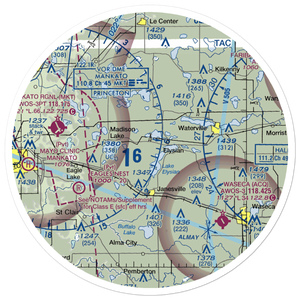 Galler's Airport (75MN) VFR Sectional Sticker (30 mile)