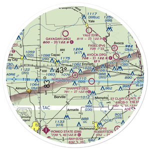 Norton Field (75MI) VFR Sectional Sticker (30 mile)