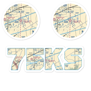 Esplund Farm Airport (75KS) VFR Sectional Sticker Pack