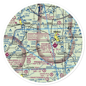 Reinke Airport (75IS) VFR Sectional Sticker (30 mile)