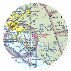 Sandy Creek Airpark (75FL) VFR Sectional Sticker (30 mile)