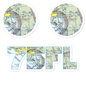 Sandy Creek Airpark (75FL) VFR Sectional Sticker Pack