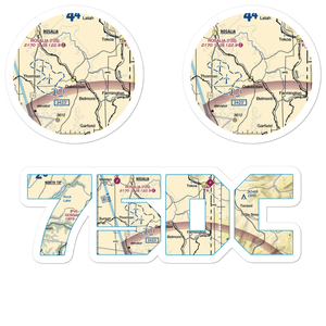 Oakesdale Airport (75DC) VFR Sectional Sticker Pack