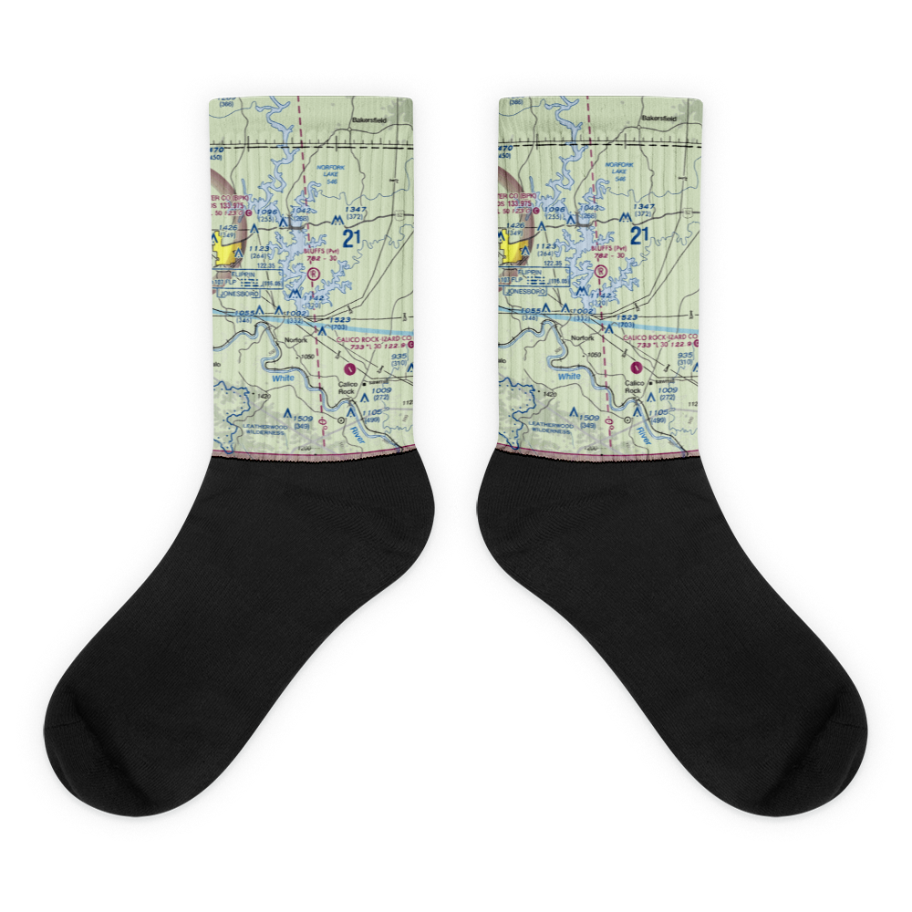 The Bluffs Airport (75AR) VFR Sectional Socks 