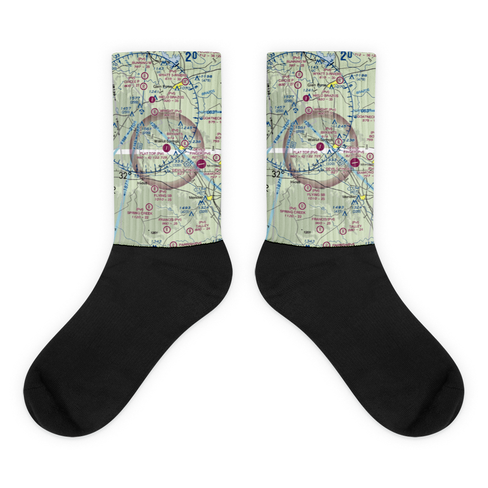 Flat Top Ranch Airport (74TE) VFR Sectional Socks 