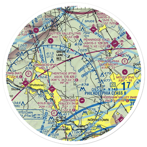 Shontz Airport (74PA) VFR Sectional Sticker (30 mile)
