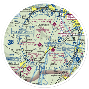 Stan Jost Airport (74OR) VFR Sectional Sticker (30 mile)