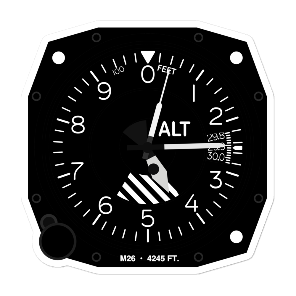 Drummond Airport (M26) Altimeter Stickers 